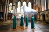 Installation View: Phoebe Boswell, Living Waters, 2025, Salisbury Cathedral, UK